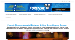 Desktop Screenshot of forensiccleaning.com.au