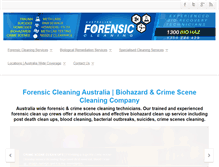 Tablet Screenshot of forensiccleaning.com.au
